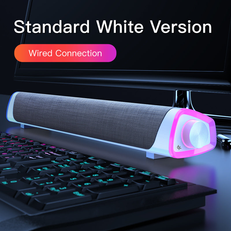 Kompatibel med Apple, 4D datorhögtalare stereoljud subwoofer Bluetooth-högtalare för Macbook bärbar dator musikspelare trådbunden högtalare