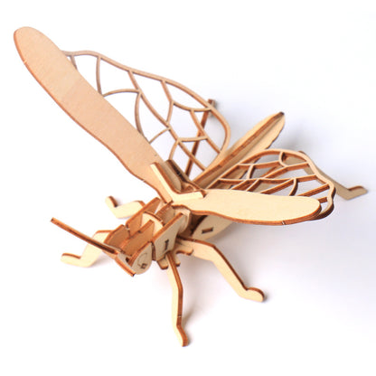 Children's DIY Wooden Toys, Wooden Toy Models, Three-dimensional Puzzles, Assembling Insect Models