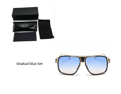 Solglasögon män varumärken Designer Sun glasögon kör Oculos De Sol Masculino Grandmaster Square Solglass