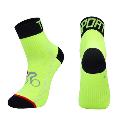 Chaussettes de cyclisme professionnelles en plein air Chaussettes de course