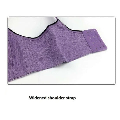 Stor storlek BH Bomull Utan Stålring Sport Bekväm Tunn BH Underkläder Dam