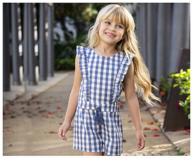 Women's Big Kids' Cotton Jumpsuit