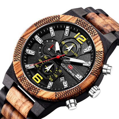 Men's wooden watch