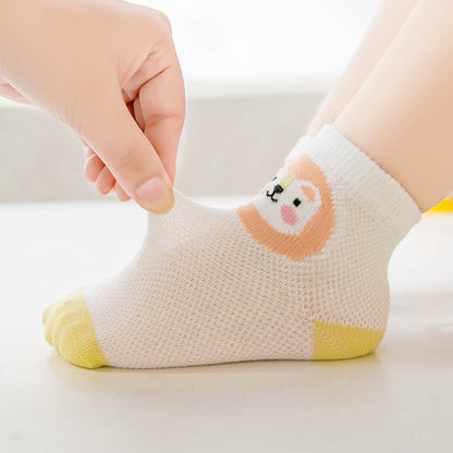 Chaussettes en maille d'animaux de dessin animé pour bébé