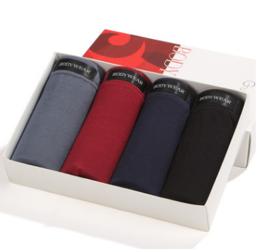 Four Gift Boxed Underwear Men's Boxer Briefs