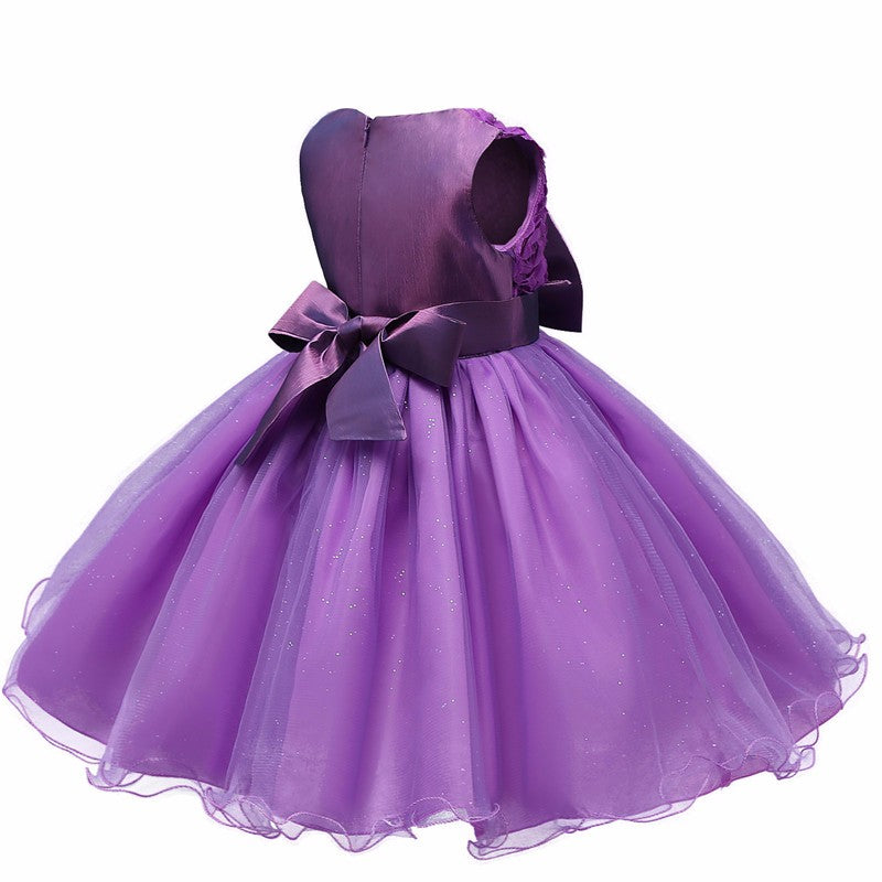 Princess Flower Girl Dress Summer Tutu Wedding Birthday Party Dresses