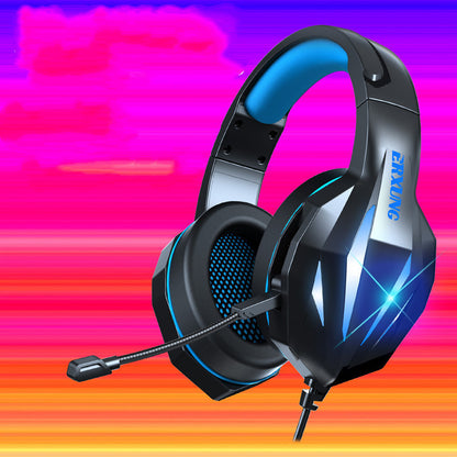Headset Gaming Headset med lysande trådbundet gamingheadset