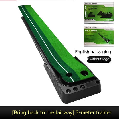 2.5M3M Golf Putting Mat Golf Putter Trainer Green Putter Carpet Practice Set