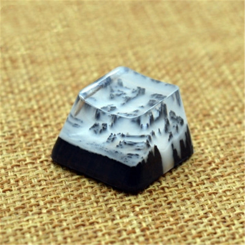 Keycap Qianshan Muxue harts träknycklat