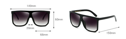 Women's large frame sunglasses