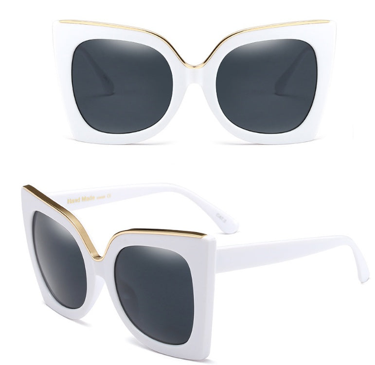 Women's Vintage Cat Eye Sunglasses Women Gradient Lens Sunglasses Glasses