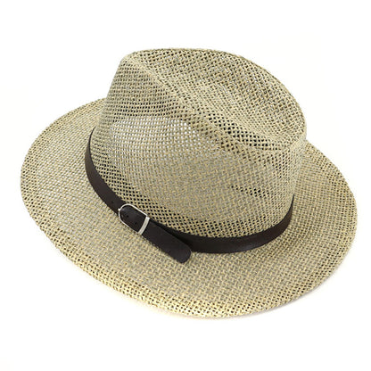 Panama Straw Hat European And American Sun Protection Summer Sun Protection Travel Beach Woven Top Hat