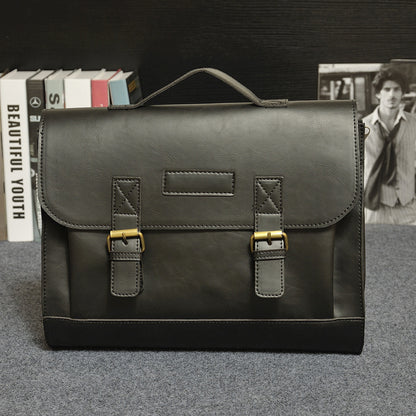 Crazy Horse Leather Tote Briefcase