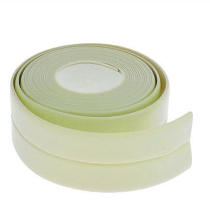 Bathroom Sealing Strip Tape - White PVC Self-Adhesive Waterproof Wall Sticker