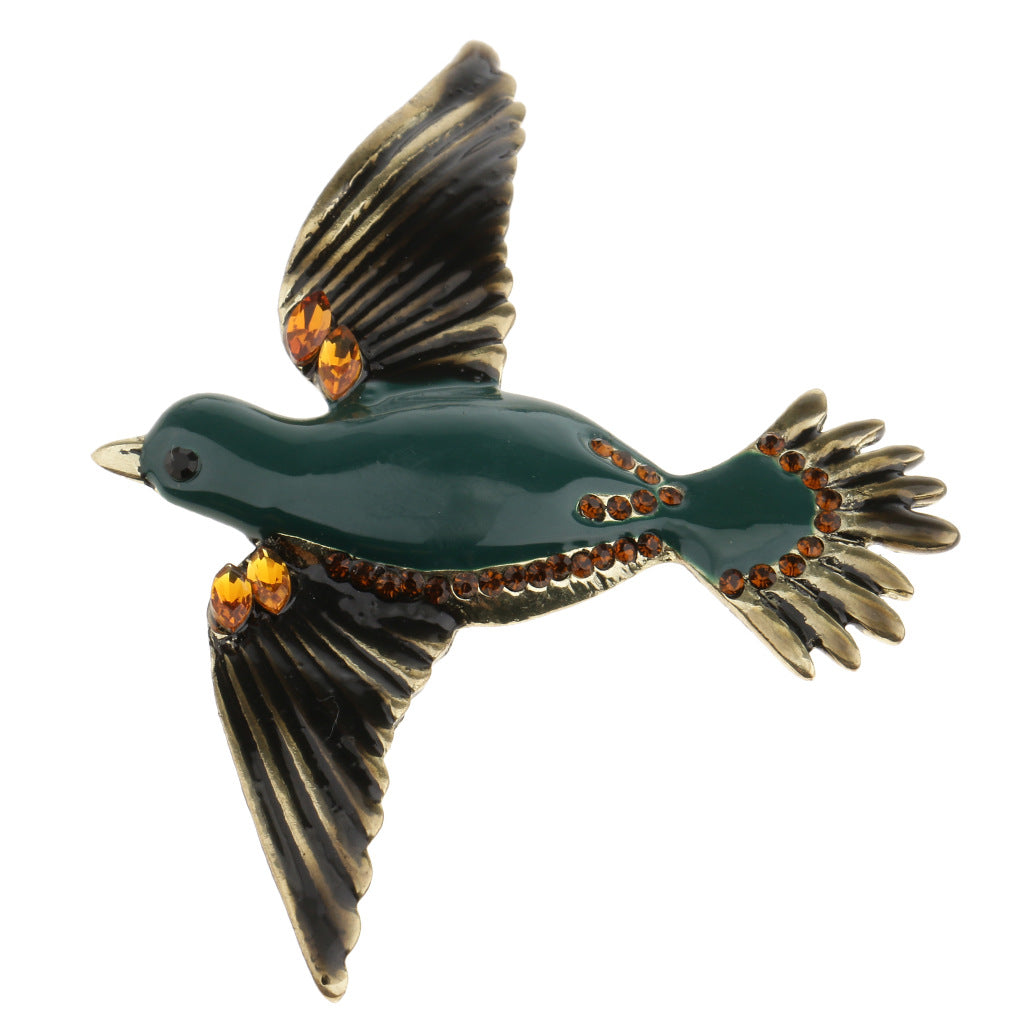 Hot-selling in Europe and America, retro and exaggerated personality, bird brooch, animal brooch, brooch, brooch