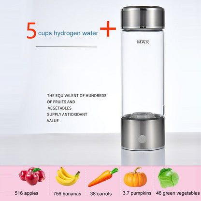 Uppgraderad Health Smart Hydrogen Water Cup Vattenmaskin Live Hydrogen Power Cup