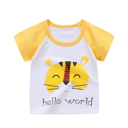 cotton children t-shirt short sleeve