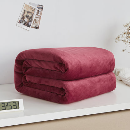 Flanellfilt korall filt