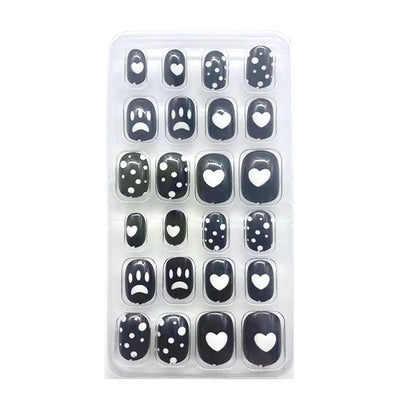 Children's 24 Piece Pocket Cartoon Caring Wearable Nail Care Sticker