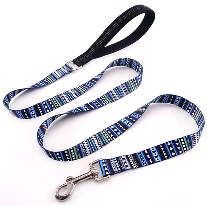 Flower training dog pet supplies printed dog leash