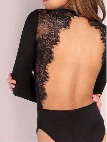 Women's Sexy Halter Eyelash Siamese Lingerie