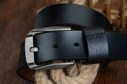 Ceinture homme en cuir à boucle ardillon