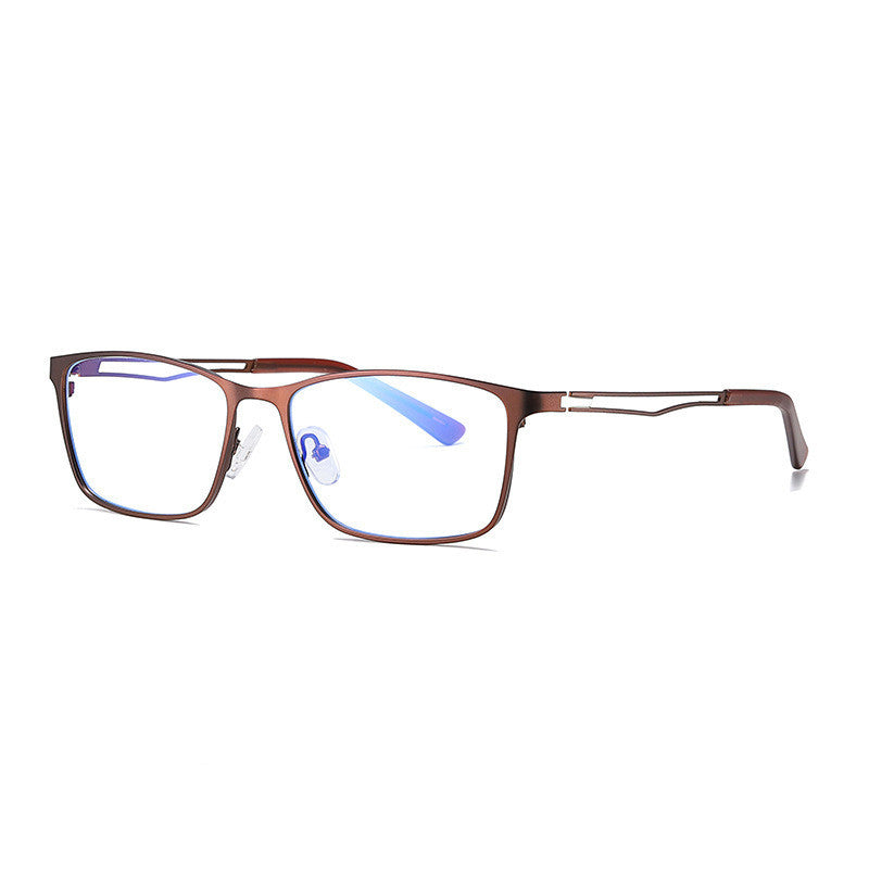 Fashion Glasses Frame Male Metal Anti-Blue Glasses Half Frame Glasses Frame