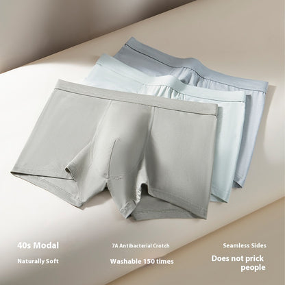 Antibacterial Crotch Plus Size Summer Breathable Thin Boys Boxer Briefs Heads