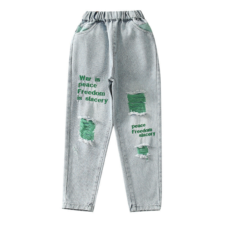 Pantalons de mendiant pour enfants amples au printemps