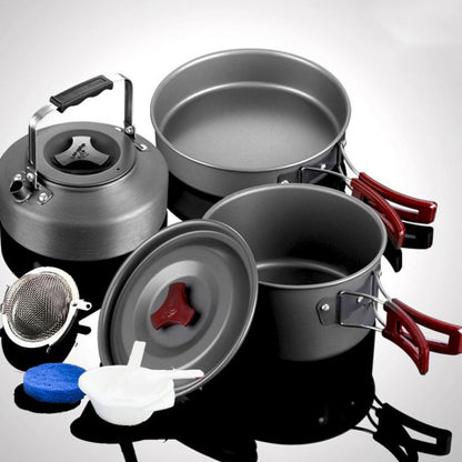 Batterie de cuisine de pique-nique, ensemble de casseroles de camping, casserole de camping