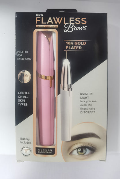 Mini rasoir de sourcils électrique, rouge à lèvres, stylo à sourcils, épilateur indolore avec lumière LED