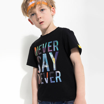 T-shirt enfant lettre imprimée