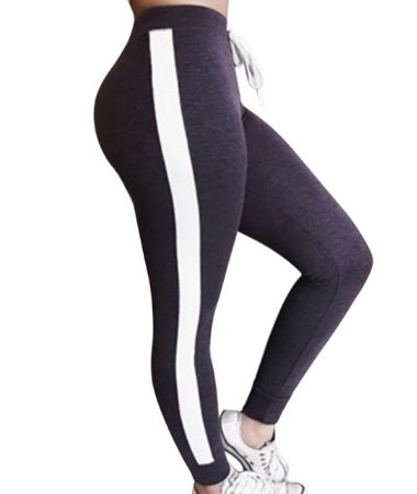 Leggings de sport à coupe de couleur assortie à la mode pour femmes