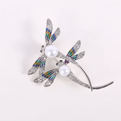 Broche en alliage de haute qualité pour femme, broche en diamant