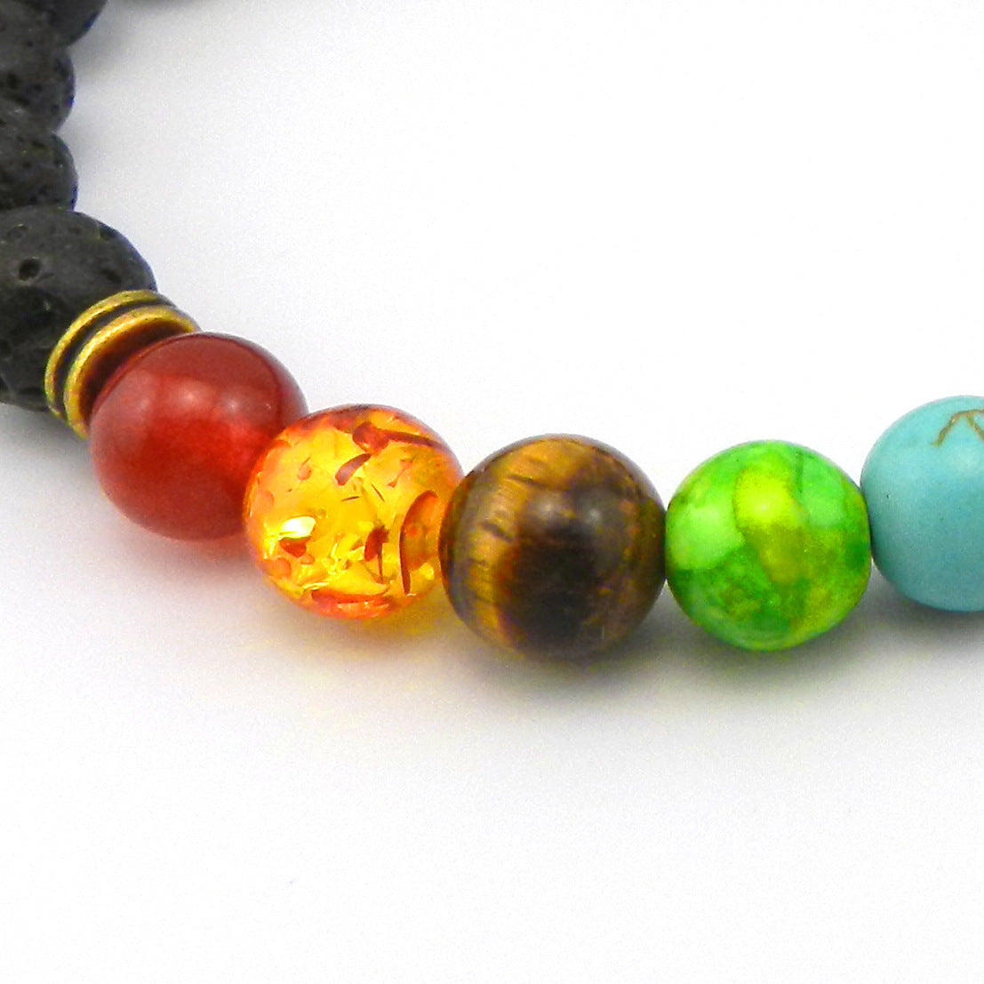 7 Colorful Agate Beaded