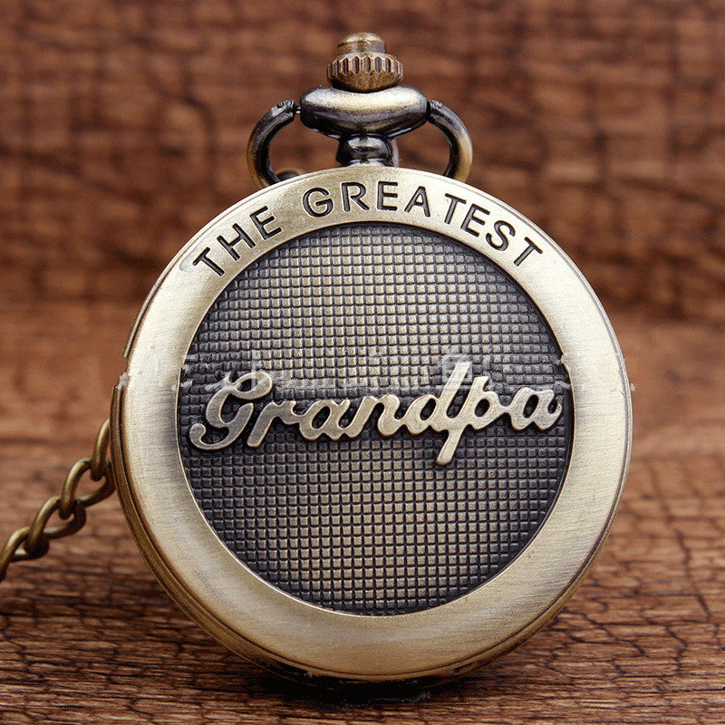 DAD grandpa necklace watch