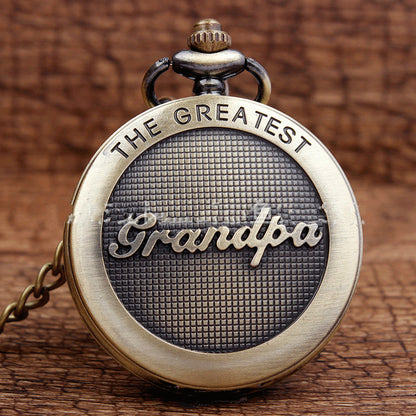 DAD grandpa necklace watch