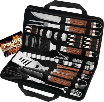 29 PCS BBQ Grill Accessories Stainless Steel BBQ Tools Grilling Tools Set