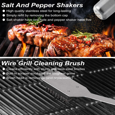 29 PCS BBQ Grill Accessories Stainless Steel BBQ Tools Grilling Tools Set