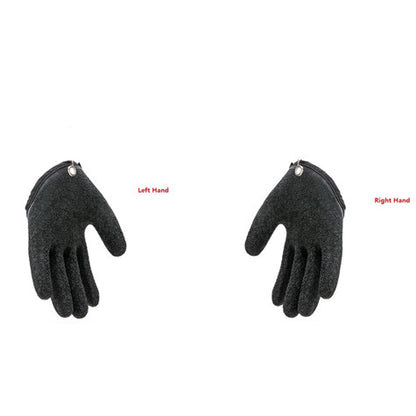 Gants de pêche antidérapants, protègent les mains contre les perforations et les éraflures, pêcheur professionnel, capture de poisson, gants de chasse en Latex, gauche et droite