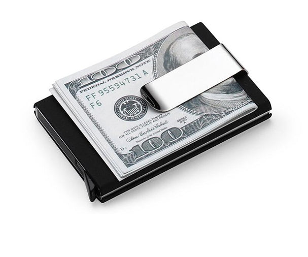 Automatic pop-up aluminum metal wallet