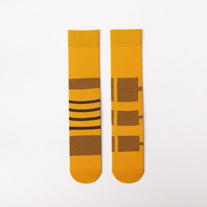 Pile socks AB asymmetric socks