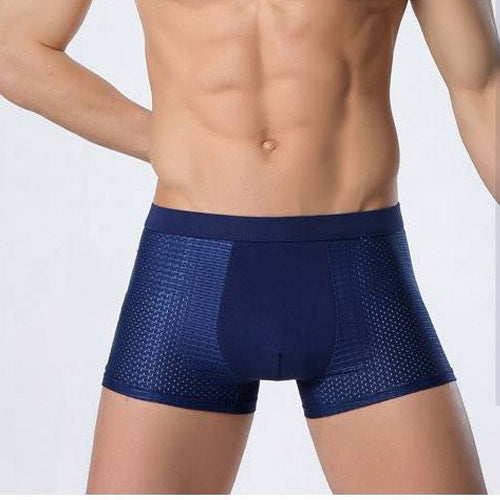 Ice siden herrunderkläder mesh boxer