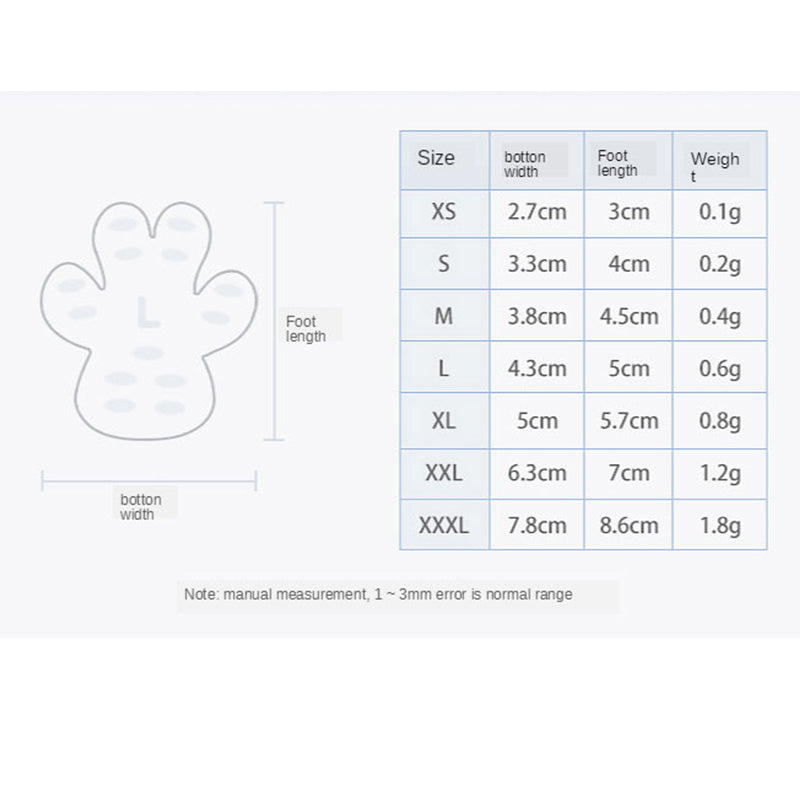 Pet invisible foot patch non-slip dog insole summer