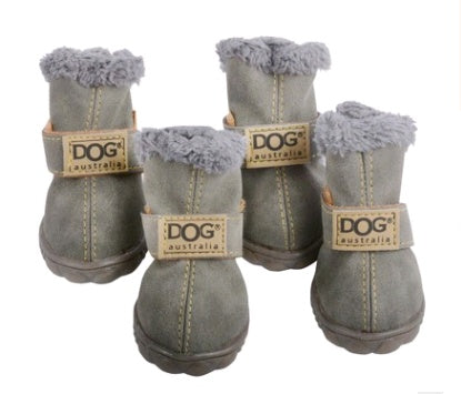 Les bottes de neige épaisses pour chien gardent au chaud les chaussures VIP d'automne et d'hiver de Teddy