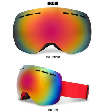 Lunettes de ski, lunettes de snowboard pour sports de neige d'hiver avec protection anti-buée UV pour hommes femmes jeunes motoneige ski masque de patinage