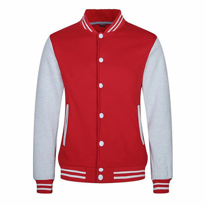 Button padded baseball uniform men and women cardigan sports jacket