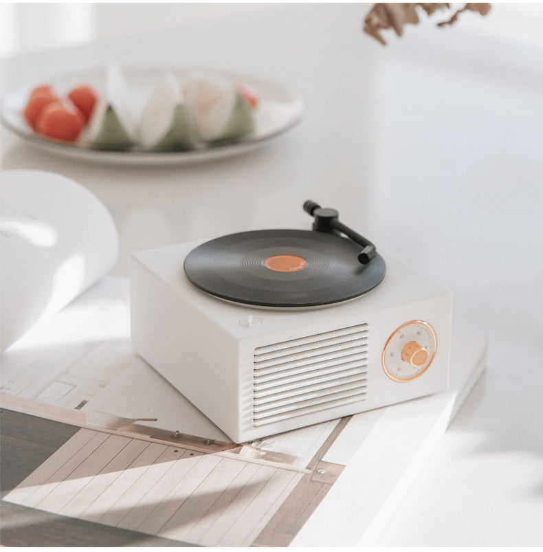 Trådlös mini bärbar retro grammofonhögtalare med Bluetooth-funktion 