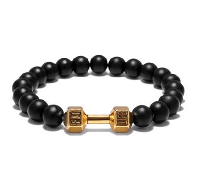 FIT LIFT Metal Dumbbell Beads Bracelet Jewelry