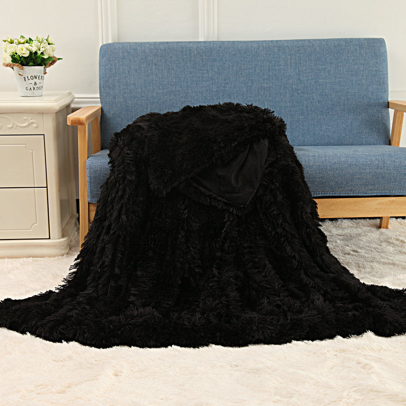 Plush Blanket Double-layer Blanket Multifunctional